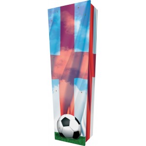 Football / Soccer - Personalised Picture Coffin with Customised Design.